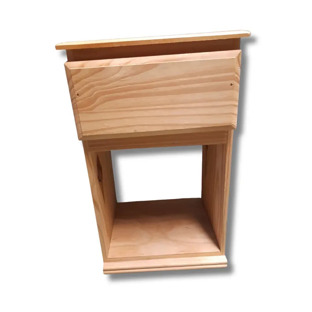 Mesa de luz con un cajón